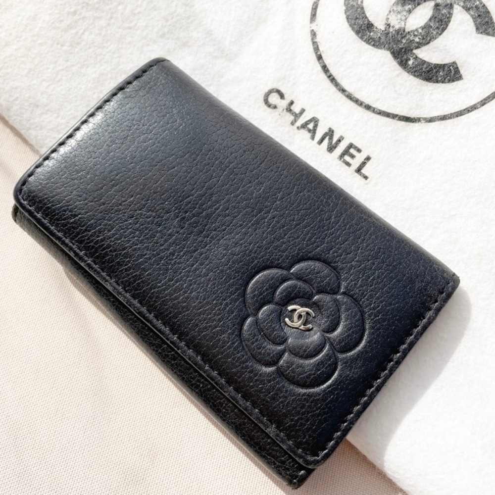Chanel Camellia Embossed Key Holder